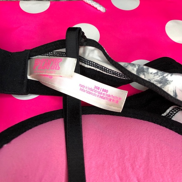 🤍🖤 LIKE NEW PINK MARBLE T-SHIRT BRA 🤍🖤 - Picture 3 of 3